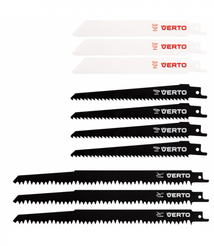 Brzeszczoty do piły szablastej, HCS/BIM, zestaw 10 szt. GTX VERTO 64H131