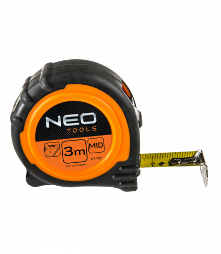 Miara zwijana stalowa 3 m x 19 mm, magnes GTX NEO Tools 67-113