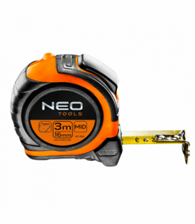 Miara zwijana stalowa 3 m x 16 mm, magnes, dwustronny nadruk GTX NEO Tools 67-193