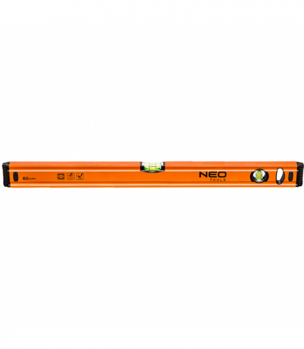 Poziomnica aluminiowa 60 cm, 2 libelle GTX NEO Tools 71-062