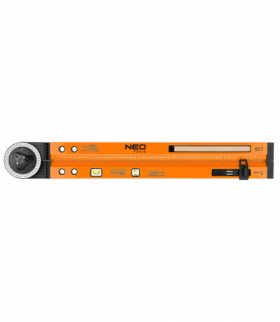 Kątomierz nastawny z poziomicą 500 mm, 2 libelle, ołówek GTX NEO Tools 72-225