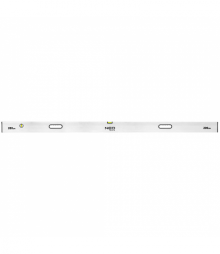 Łata murarska 200 cm, 2 libelle, uchwyty GTX NEO Tools 72-543