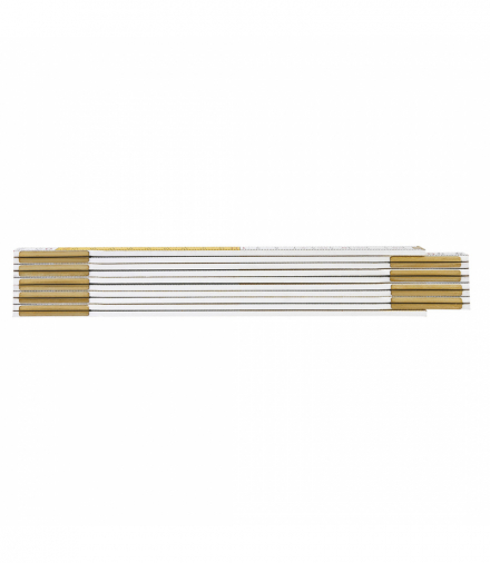 Miara składana drewniana 2 m, biało-żółta GTX NEO Tools 74-020