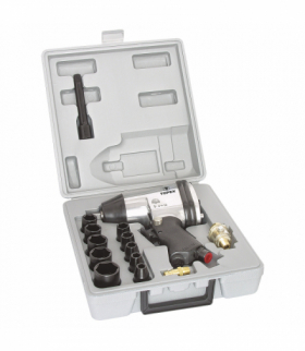 Klucz udarowy pneumatyczny, 1/2", 314Nm, zestaw z nasadkami GTX TOPEX 74L002