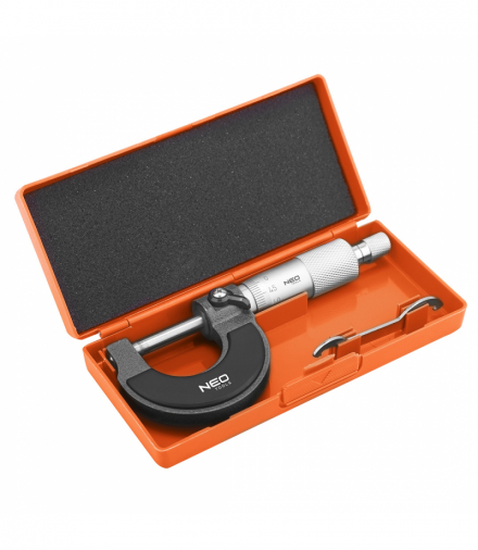 Mikrometr noniuszowy 0-25 mm GTX NEO Tools 75-020