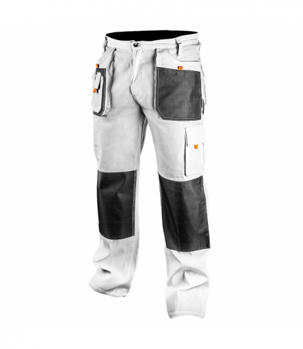 Spodnie robocze, białe, rozmiar L/52 GTX NEO Tools 81-120-L