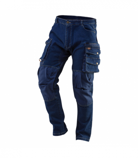 Spodnie robocze DENIM, wzmocnienia na kolanach, rozmiar M GTX NEO Tools 81-228-M