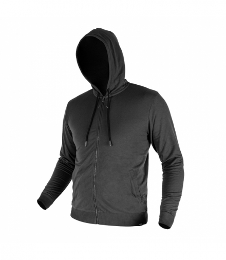 Bluza rozpinana z kapturem COMFORT, szara, rozmiar S GTX NEO Tools 81-514-S