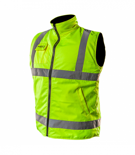 Bezrękawnik roboczy, dwustronny, jedna strona odblaskowa, żółta, rozmiar XXL/58 GTX NEO Tools 81-520-XXL