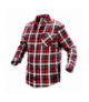 Koszula flanelowa krata czerwono-czarno-biała, rozmiar L GTX NEO Tools 81-540-L