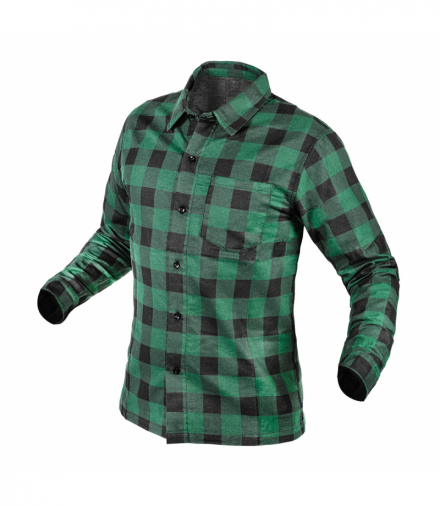 Koszula flanelowa, zielona, rozmiar M GTX NEO Tools 81-546-M