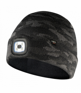 Czapka z latarką LED, dwuwarstwowa, CAMO URBAN GTX NEO Tools 81-632