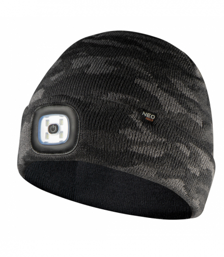 Czapka z latarką LED, dwuwarstwowa, CAMO URBAN GTX NEO Tools 81-632