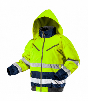 Kurtka robocza ostrzegawcza ocieplana, żółta, rozmiar XXXL GTX NEO Tools 81-710-XXXL