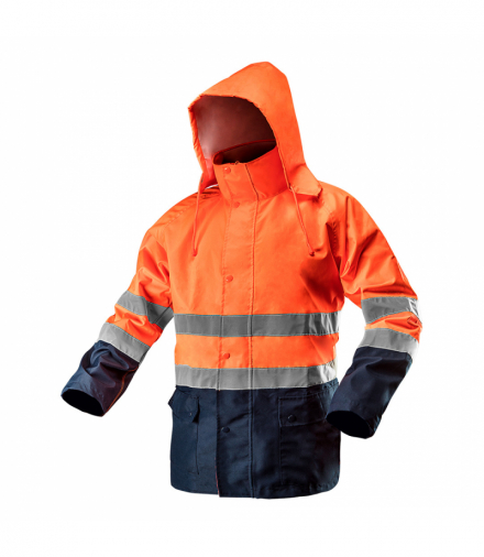 Kurtka robocza ostrzegawcza wodoodporna, pomarańczowa, rozmiar XL GTX NEO Tools 81-721-XL