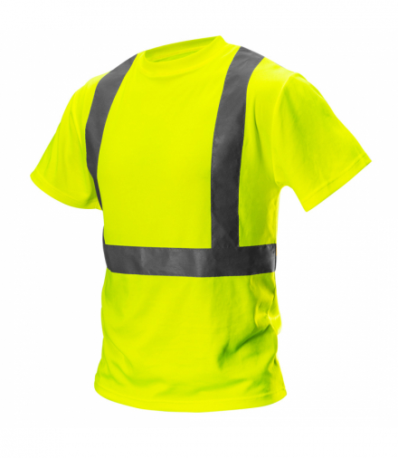 T-shirt ostrzegawczy, żółty, rozmiar L GTX NEO Tools 81-732-L