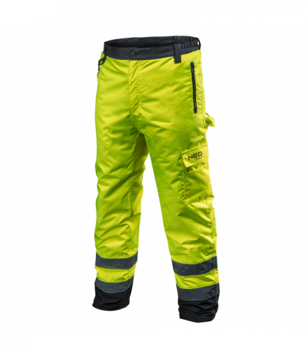 Spodnie robocze ostrzegawcze ocieplane, żółte, rozmiar M GTX NEO Tools 81-760-M
