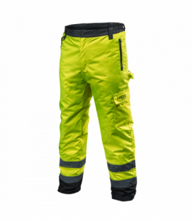 Spodnie robocze ostrzegawcze ocieplane, żółte, rozmiar S GTX NEO Tools 81-760-S