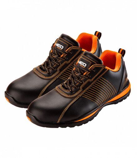 Półbuty robocze skórzane SB, stalowy podnosek, rozmiar 44 GTX NEO Tools 82-105