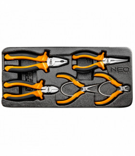 Szczypce, zestaw 5 szt., wkładka GTX NEO Tools 84-230