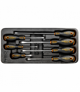 Wkrętaki płaskie, zestaw 7 szt., wkładka GTX NEO Tools 84-231