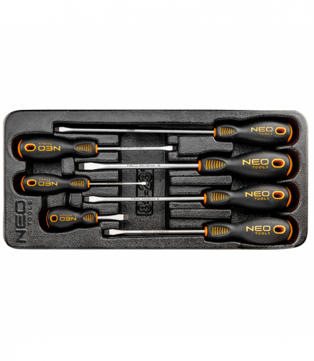 Wkrętaki płaskie, zestaw 7 szt., wkładka GTX NEO Tools 84-231