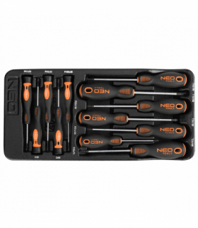 Wkrętaki PZ, TX, precyzyjne, zestaw 12 szt., wkładka GTX NEO Tools 84-247