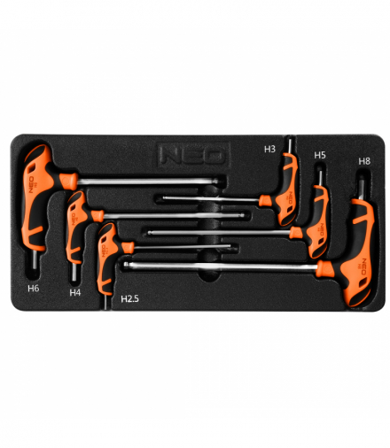 Klucze Hex 6 szt. wkładka GTX NEO Tools 84-254