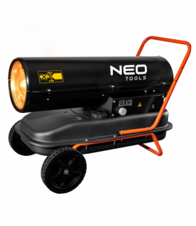 Nagrzewnica olejowa 30kW, zbiornik 34l, kółka GTX NEO Tools 90-081