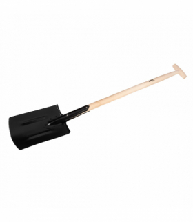 Szpadel prosty, nitowany, drewniany trzonek, uchwyt "T" GTX NEO Tools 95-004