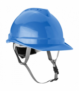 Hełm przemysłowy z paskiem podbródkowym, niebieski GTX NEO Tools 97-222