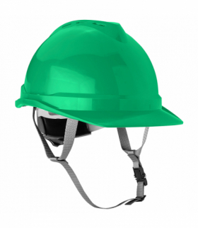 Hełm przemysłowy z paskiem podbródkowym, zielony GTX NEO Tools 97-223