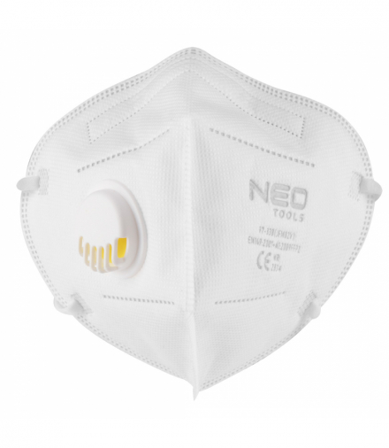 Półmaska składana FFP2, z zaworem, 5 szt., CE GTX NEO Tools 97-338