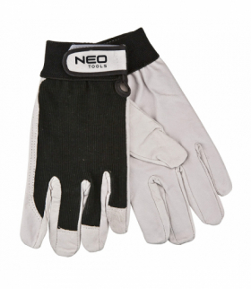 Rękawice robocze, skóra świńska licowa, z rzepem, 8" GTX NEO Tools 97-604