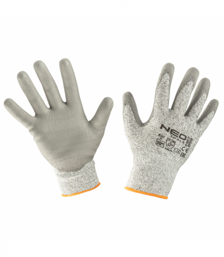 Rękawice antyprzecięciowe pokryte PU, 4X43D, rozmiar 10 GTX NEO Tools 97-609-10