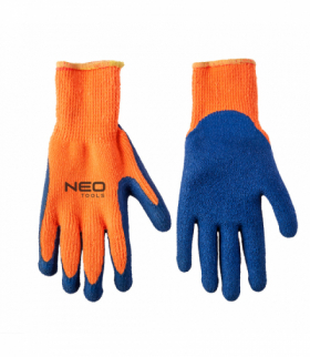 Rękawice robocze, ocieplane, akrylowe powlekane szorstkowatym lateksem, 10" GTX NEO Tools 97-611