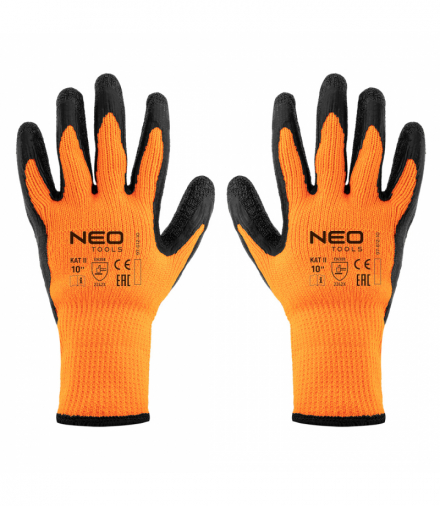 Rękawice robocze ocieplane, poliester powlekany lateksem, 2242X, rozmiar 10 GTX NEO Tools 97-612-10