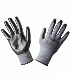 Rękawice robocze, nylon pokryty nitrylem, 4131X, rozmiar 8 GTX NEO Tools 97-616-8