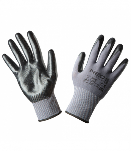 Rękawice robocze, nylon pokryty nitrylem, 4131X, rozmiar 8 GTX NEO Tools 97-616-8