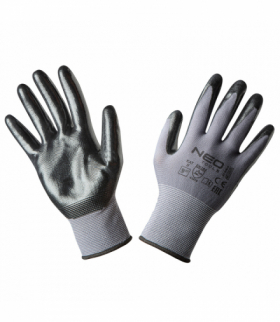 Rękawice robocze, nylon pokryty nitrylem, 4131X, rozmiar 9 GTX NEO Tools 97-616-9