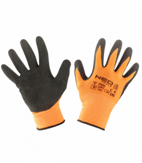 Rękawice robocze, poliester pokryty lateksem (crincle),3131X, rozmiar 9 GTX NEO Tools 97-641-9