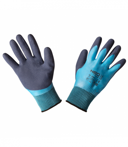 Rękawice robocze, poliester pokryty lateksem (2 warstwy), 3141X, rozmiar 11 GTX NEO Tools 97-643-11