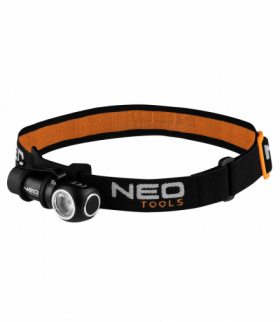 Latarka czołowa akumulatorowa 600 lm USB magnetyczne ładowanie CREE XPG3 LED GTX NEO Tools 99-027