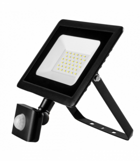 Reflektor z czujnikiem ruchu SMD 30W 2550 lm, barwa światła zimna 6500K, 230V GTX NEO Tools 99-049