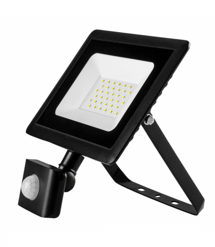 Reflektor z czujnikiem ruchu SMD 30W 2550 lm, barwa światła zimna 6500K, 230V GTX NEO Tools 99-049