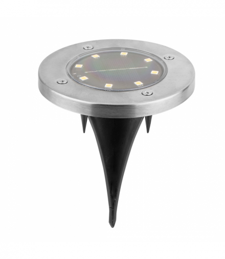 Lampa solarna trawnikowa, wbijana do ziemi, LED 50 lm, czas pracy 8-10h, barwa światła zimna 7500K, GTX NEO Tools 99-087