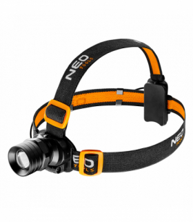 Latarka czołowa 250 lum, zoom, CREE XPE, 3xAAA GTX NEO Tools 99-201