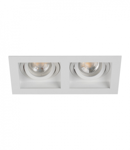 Pierścień oprawy punktowej ARET 2xDTL W/W biały Gx5,3/GU10 Kanlux 38367