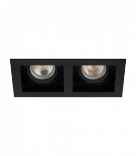 Pierścień oprawy punktowej ARET 2xDTL B/B czarny Gx5,3/GU10 Kanlux 38368