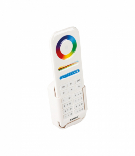 Pilot do taśm LED, z uchwytem ściennym, REMOTE 8 RGB/CCT-W biały Kanlux 22139